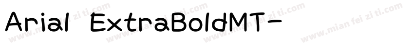 Arial ExtraBoldMT字体转换